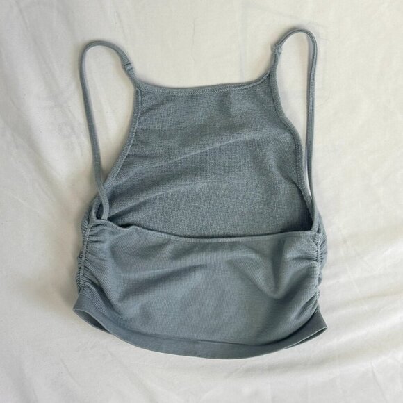UO Out From Under Open Back Cami | Slate Blue | Women's M/L - Picture 2 of 4